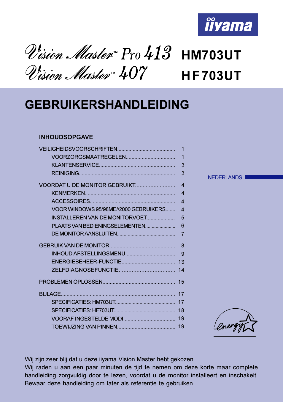 Gebruikershandleiding | Iiyama HM703UT User Manual | Page 66 / 108