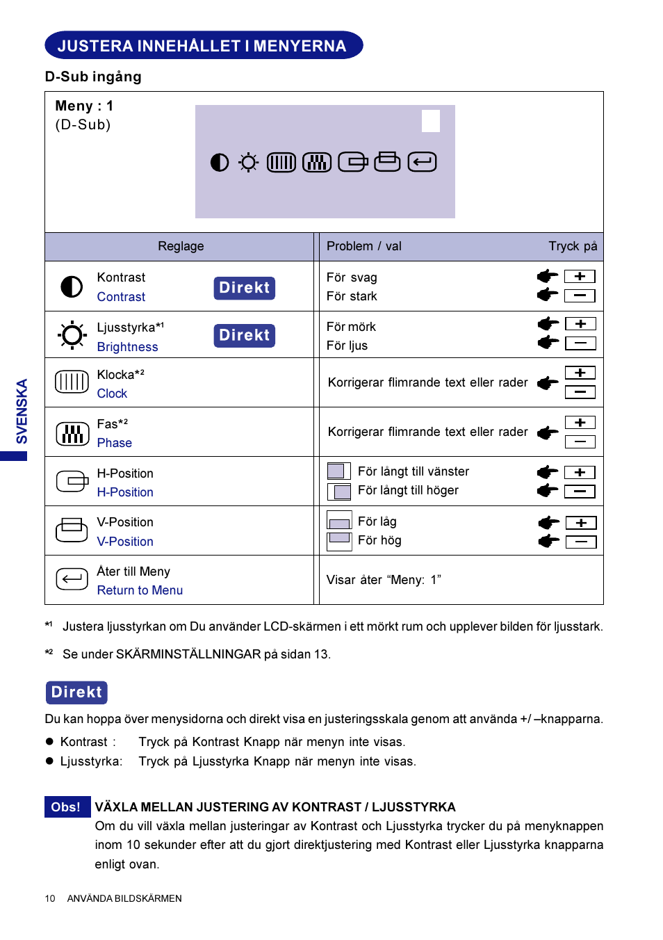 Justera innehållet i menyerna | Iiyama AX3819UT BK User Manual | Page 104 / 136