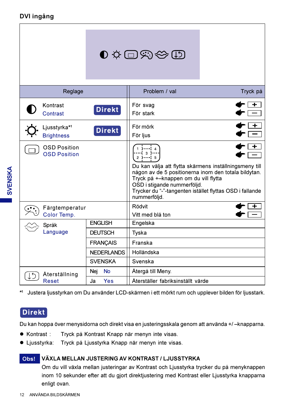 M e n y | Iiyama AX3819UT BK User Manual | Page 106 / 136