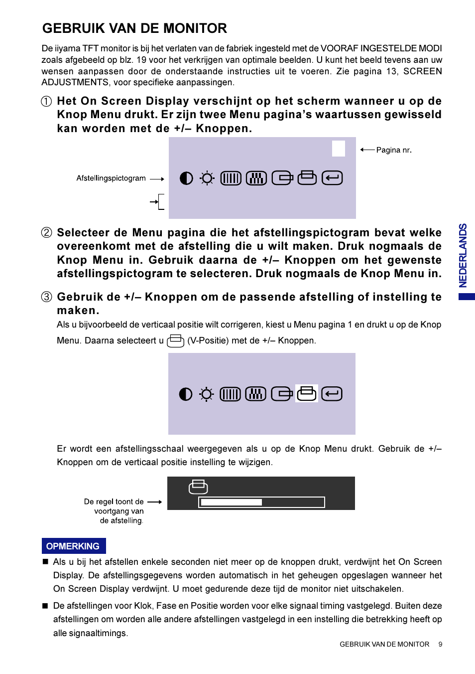 Gebruik van de monitor | Iiyama AX3819UT BK User Manual | Page 81 / 136