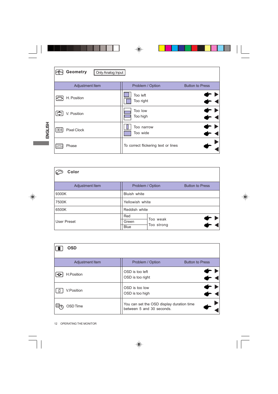 Iiyama PROLITE B2403WS User Manual | Page 16 / 30