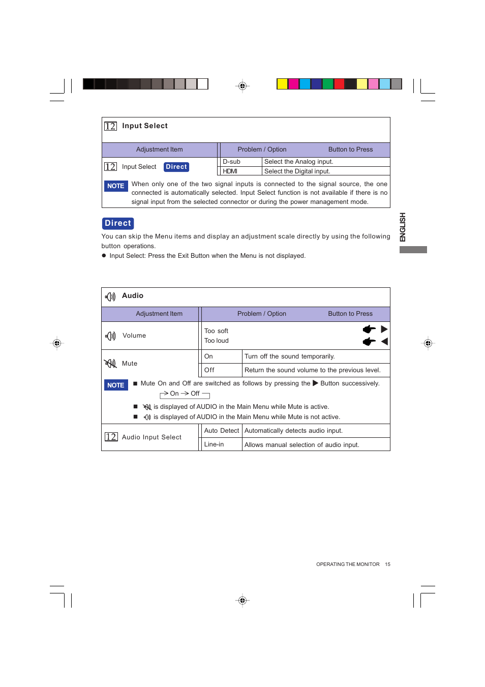 Direct | Iiyama PROLITE B2403WS User Manual | Page 19 / 30
