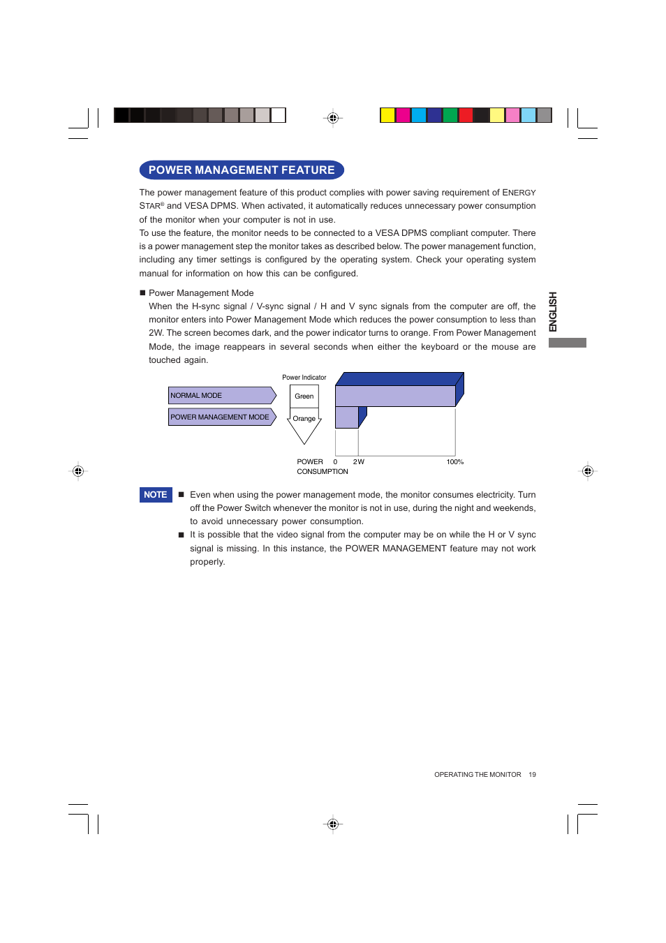 Power management feature | Iiyama PROLITE B2403WS User Manual | Page 23 / 30