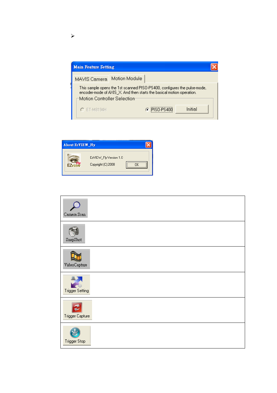 3 help – about ezview_fly, 4 tool icons, 3 help | About, Ezview_fly, 4 tool, Icons | ICP DAS USA IM-100 User Manual | Page 47 / 109