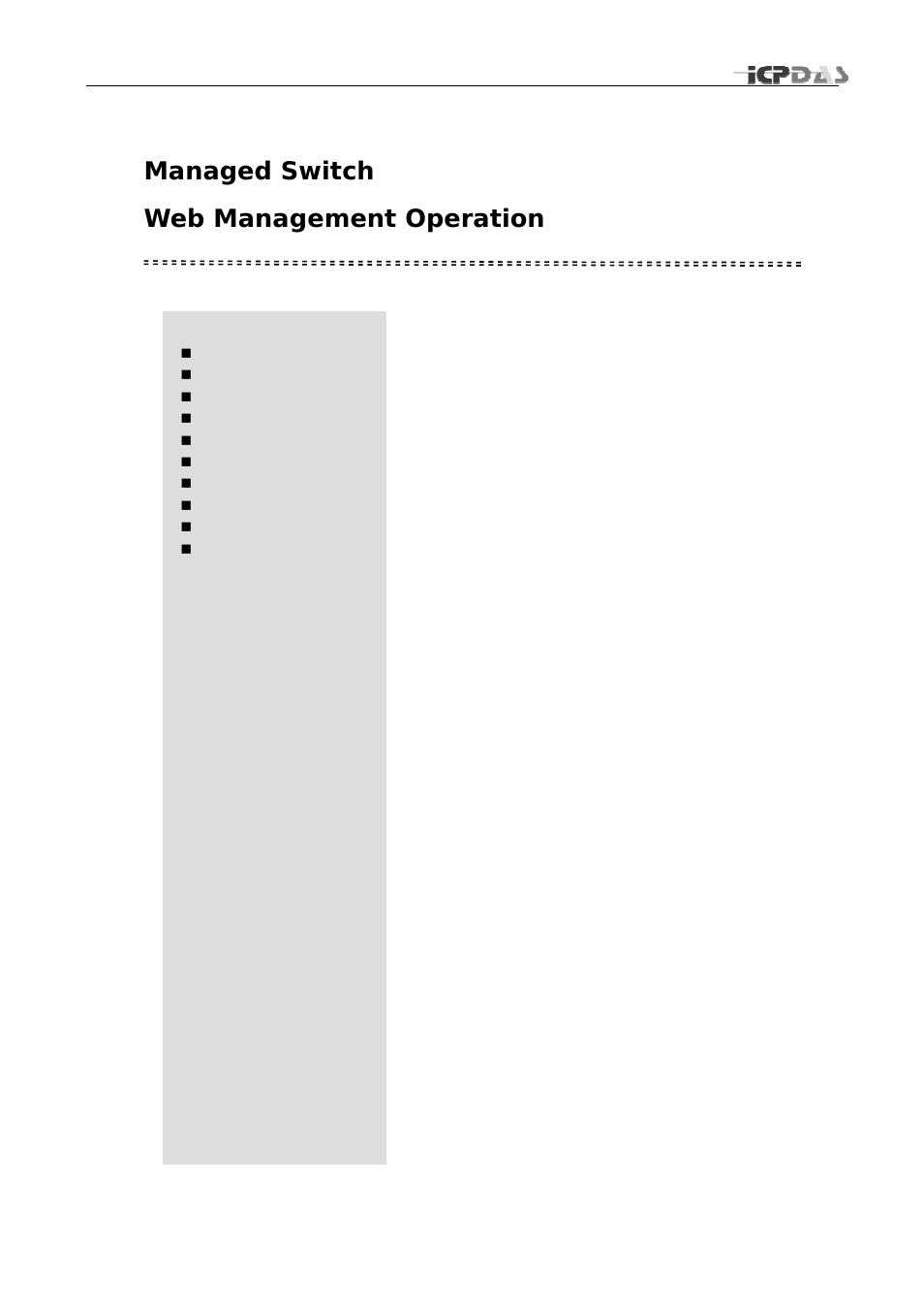 Managed switch web management operation | ICP DAS USA MSM-508FCS User Manual | Page 4 / 27