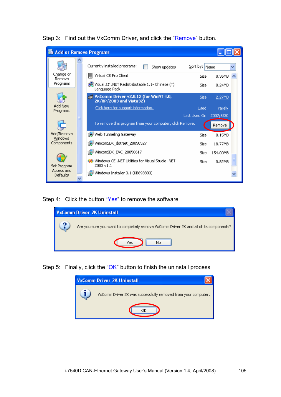 ICP DAS USA I-7540D User Manual | Page 105 / 121