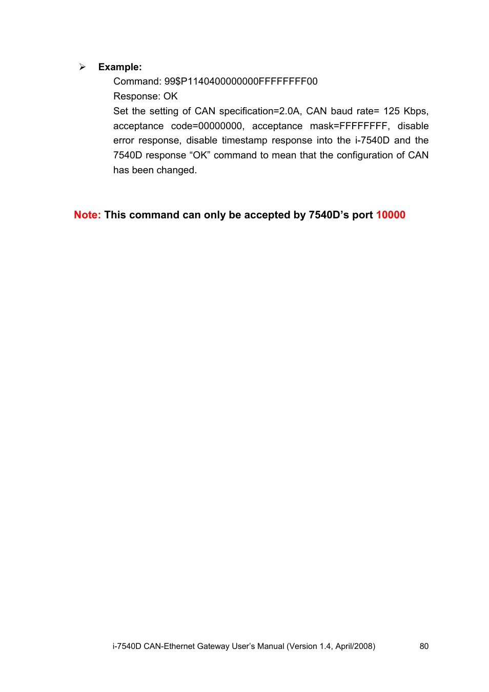 ICP DAS USA I-7540D User Manual | Page 80 / 121