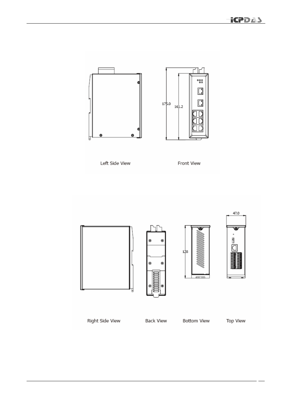 10 dimensions | ICP DAS USA VERION 1.0 MSM-508FCS User Manual | Page 17 / 42