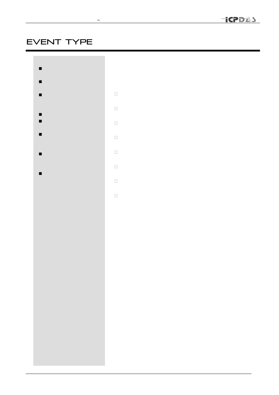 Event type | ICP DAS USA RS-405/405F User Manual | Page 64 / 70