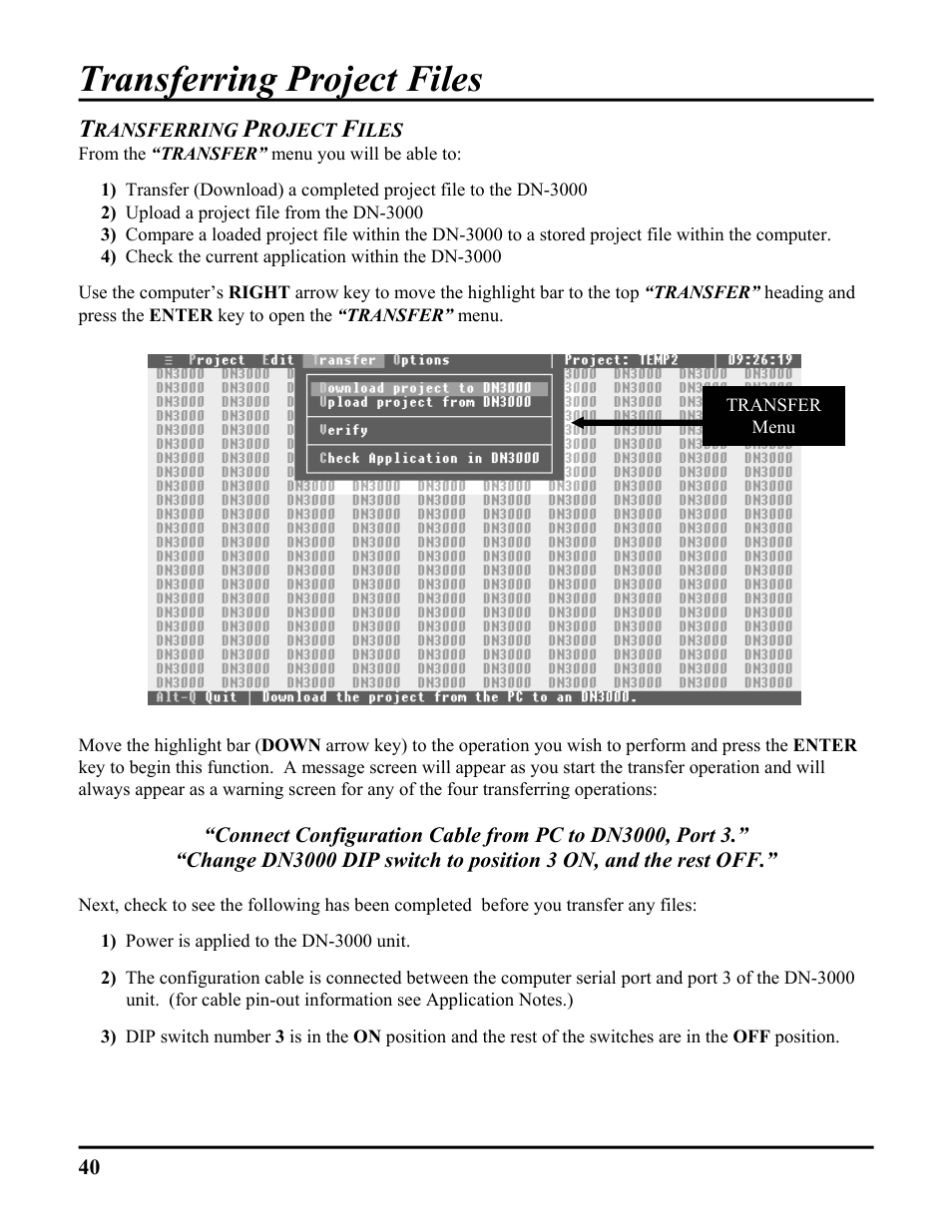 Transferring project files | ICP DAS USA DB25 User Manual | Page 46 / 82