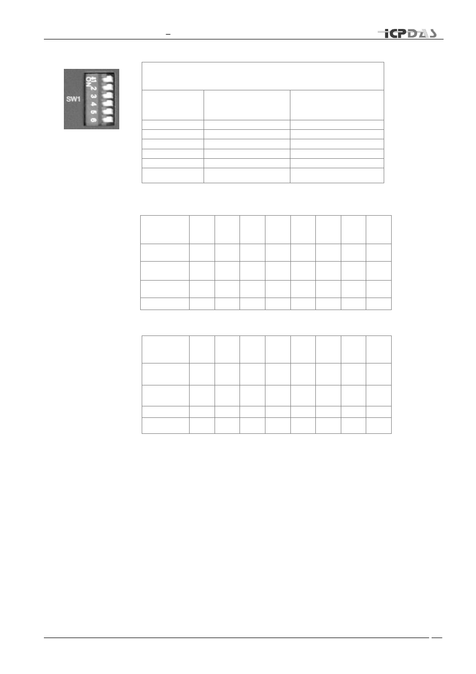 Dip switch (sw1), Rotary switch (sw2), 13 dip switch (sw1) | ICP DAS USA TDRS4050601 User Manual | Page 21 / 77