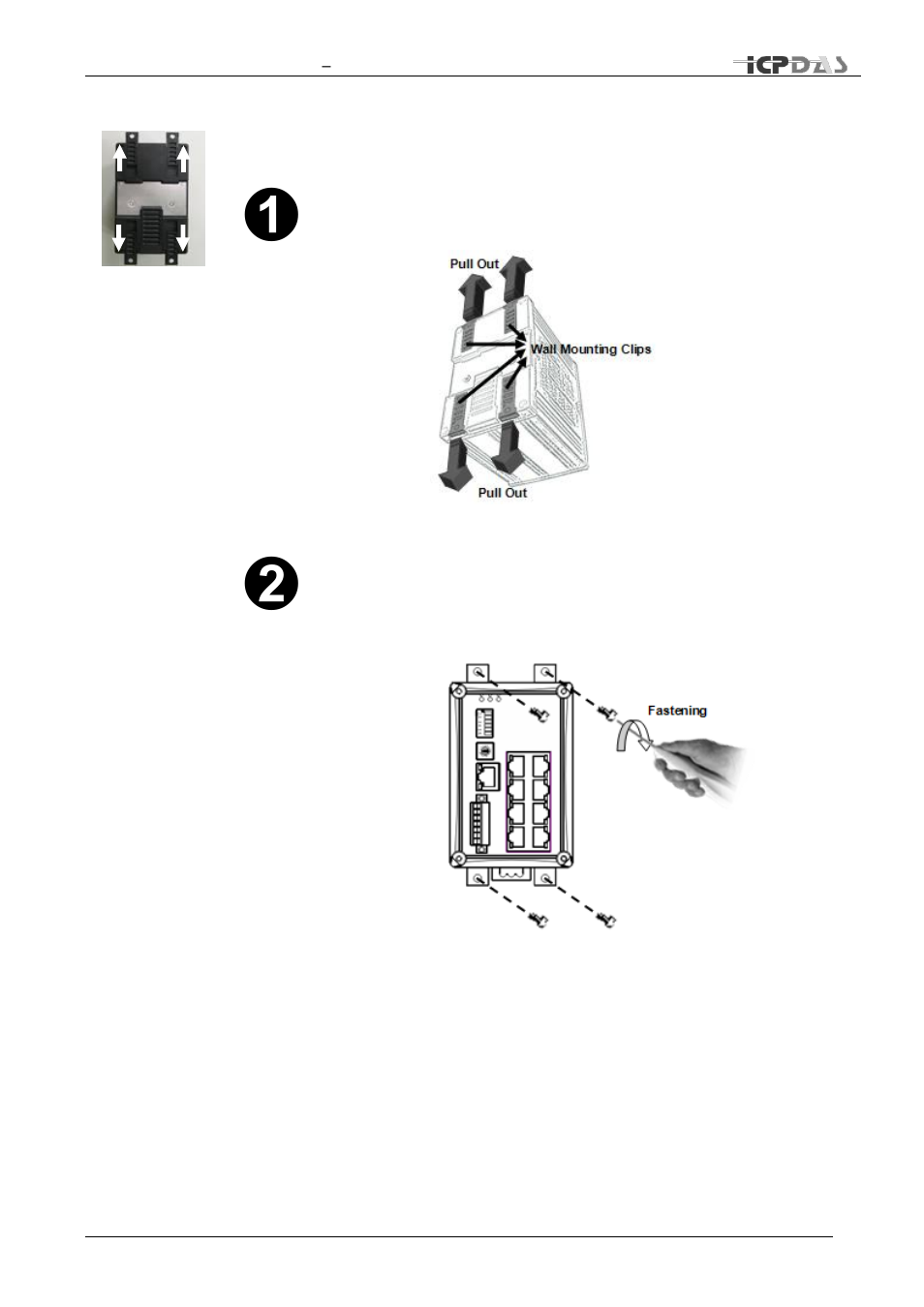 Wall-mounting installation | ICP DAS USA TDRS4050601 User Manual | Page 24 / 77