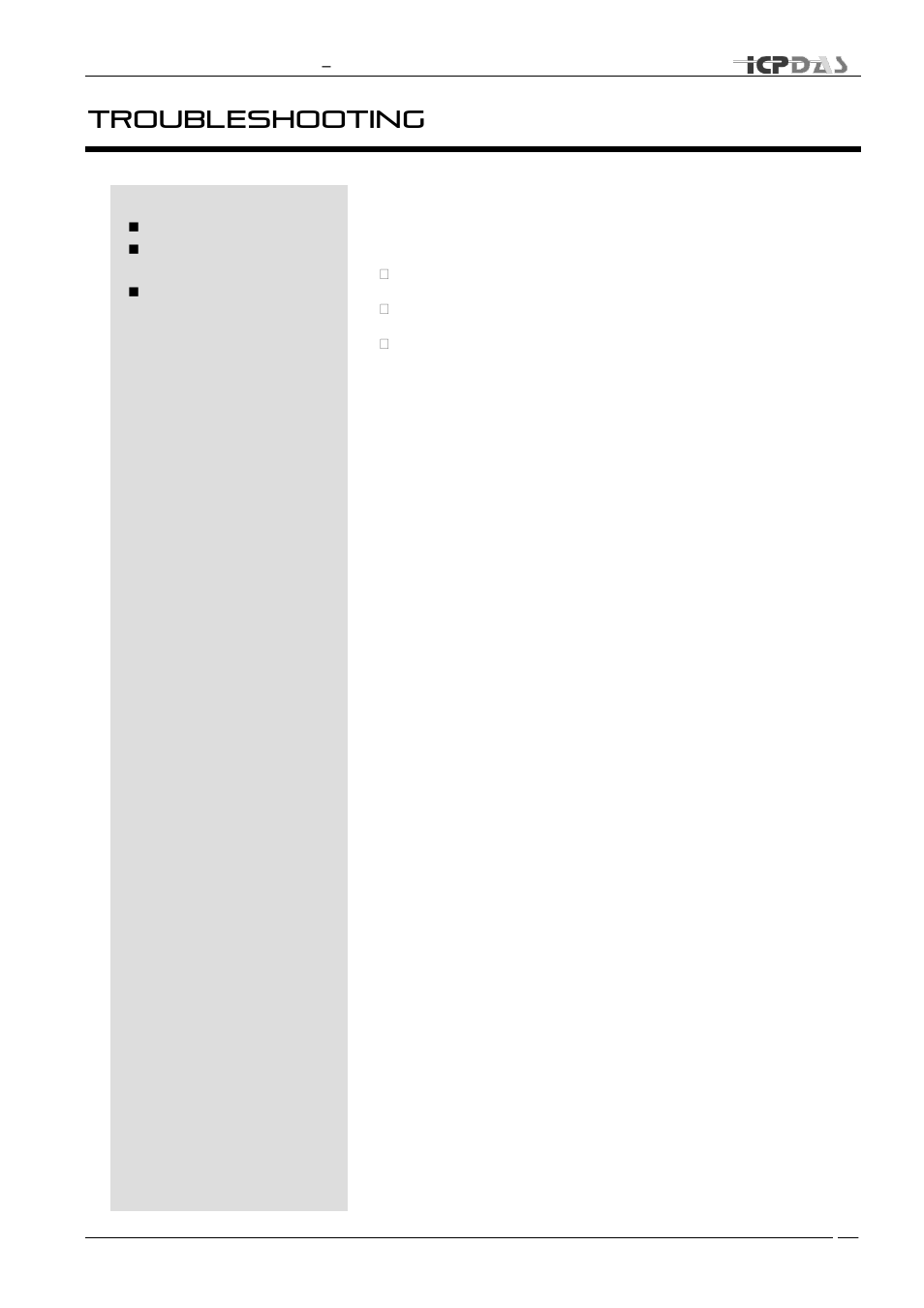 Troubleshooting | ICP DAS USA TDRS4050601 User Manual | Page 33 / 77