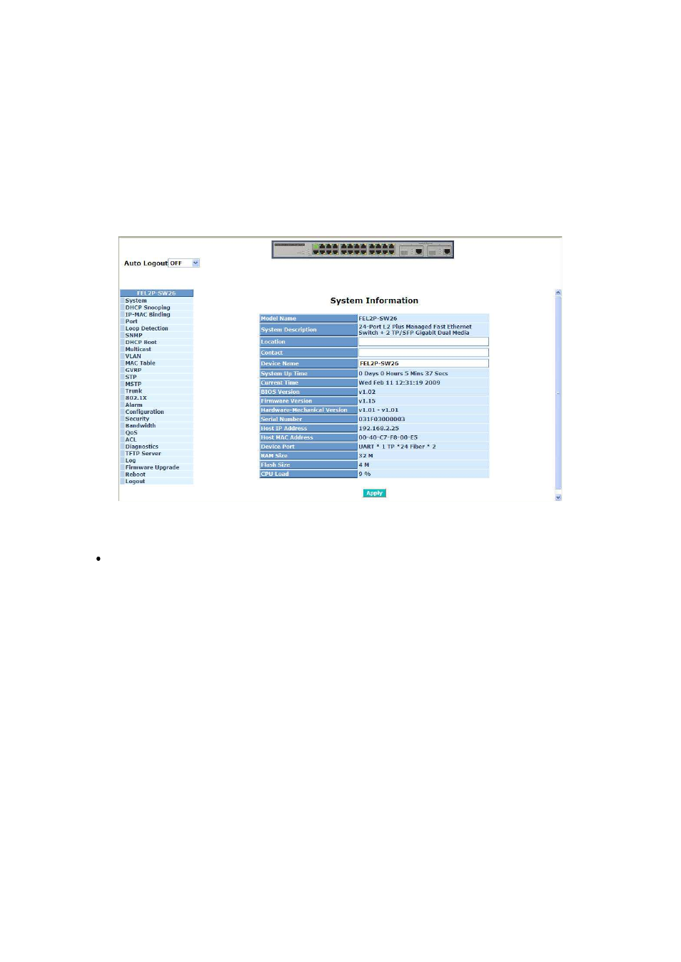 1. web management home overview | ICP DAS USA MSM-6226 User Manual | Page 37 / 295