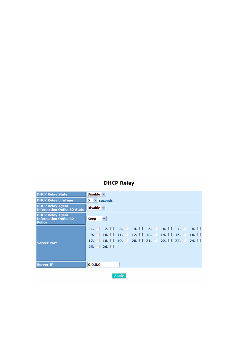 3. dhcp relay | ICP DAS USA MSM-6226 User Manual | Page 58 / 295