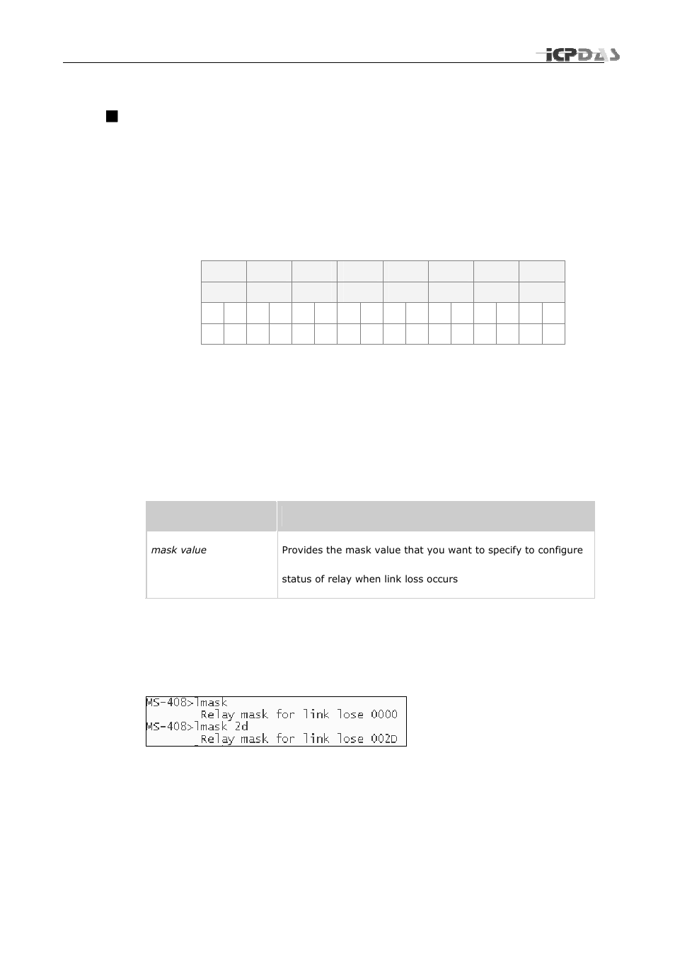 Lmask [mask value | ICP DAS USA MSM-508 User Manual | Page 10 / 18