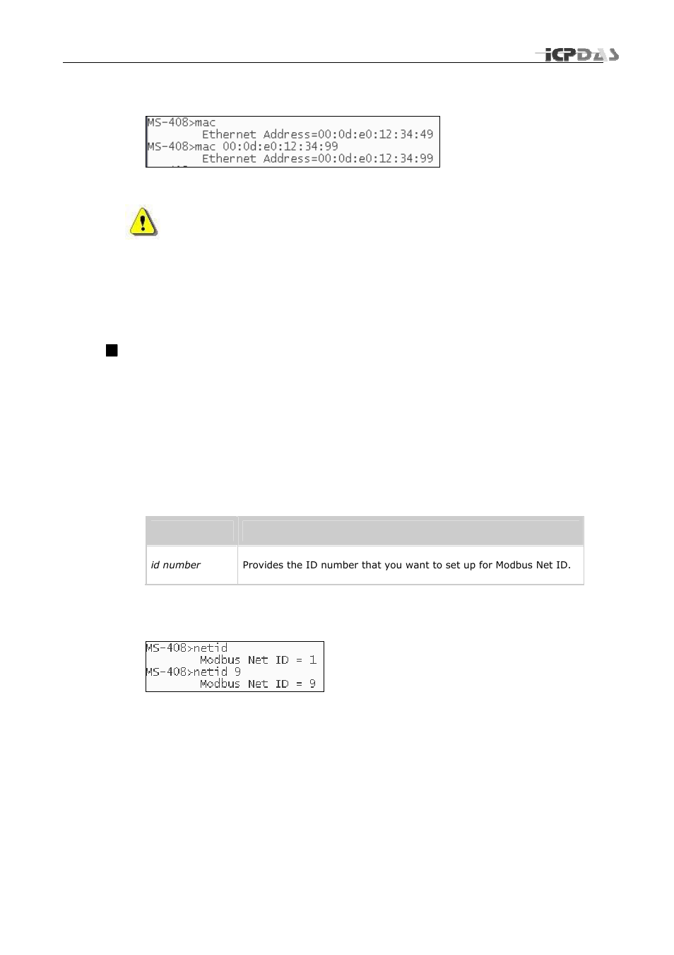 Netid [id number | ICP DAS USA MSM-508 User Manual | Page 9 / 18