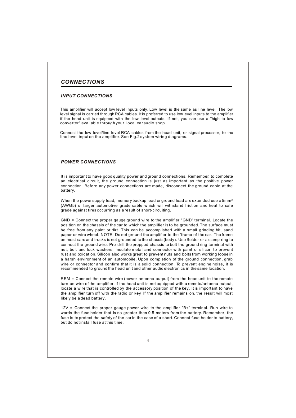 Вк 6, Connections | Interfire Audio TUNN T-2130 User Manual | Page 6 / 20