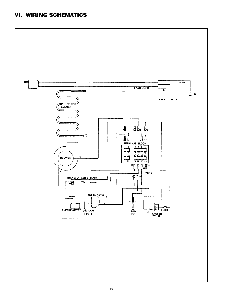 Vi. wiring schematics | InterMetro Ind. C199 User Manual | Page 13 / 19