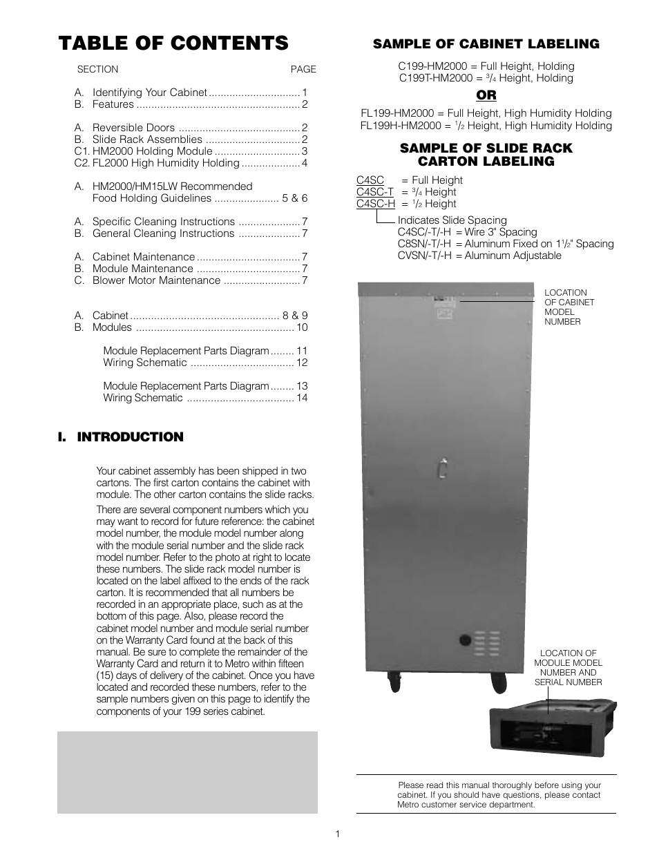 InterMetro Ind. C199 User Manual | Page 2 / 19