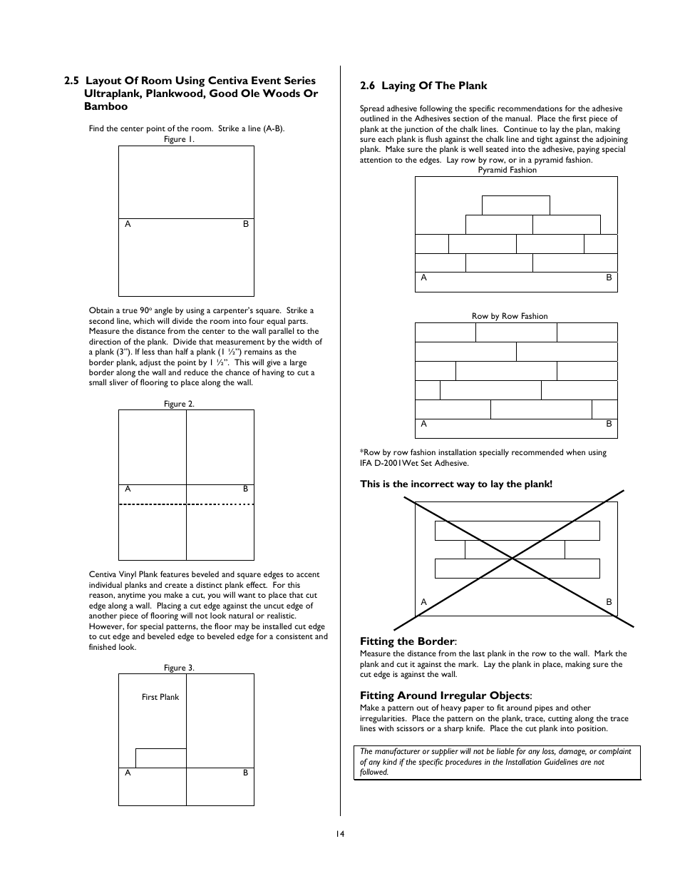 International Home Products Centiva Floors User Manual | Page 14 / 21