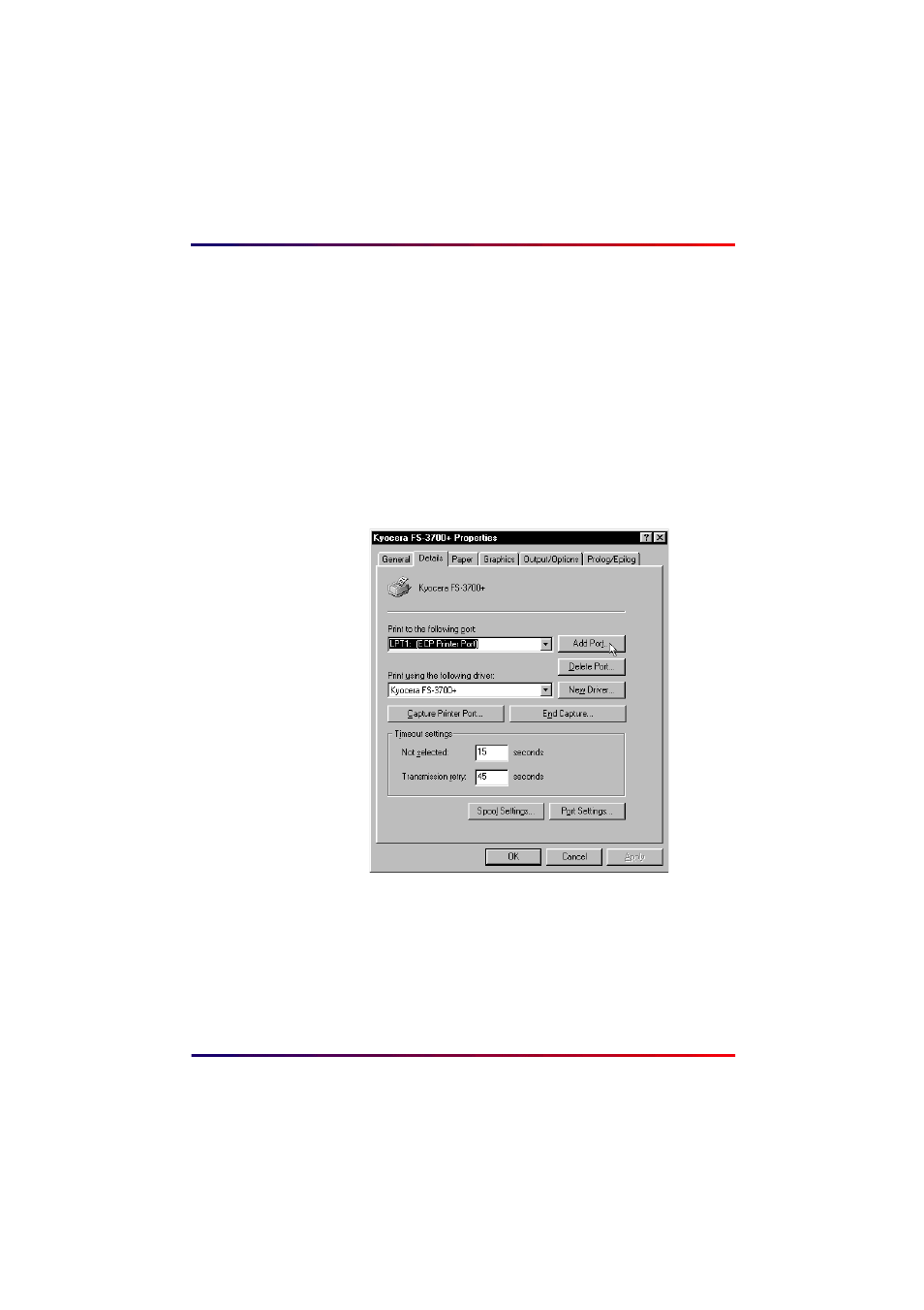 Add the intermate port 9100 or lpr printer port | Intermate 100 User Manual | Page 46 / 257