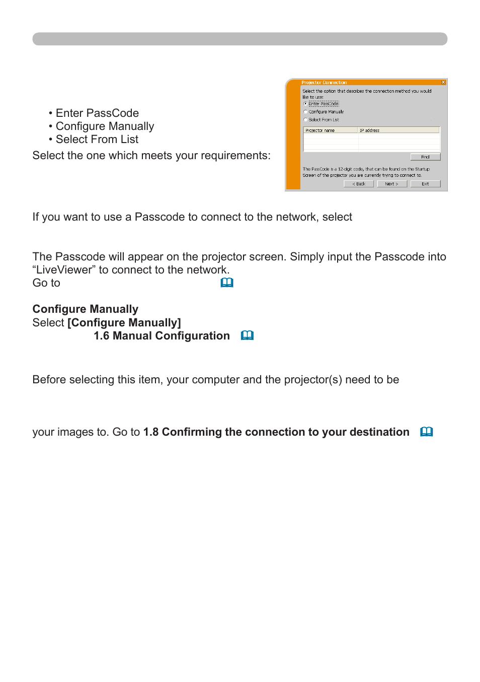 5 selecting the network connection method | InFocus IN5122 User Manual | Page 16 / 89