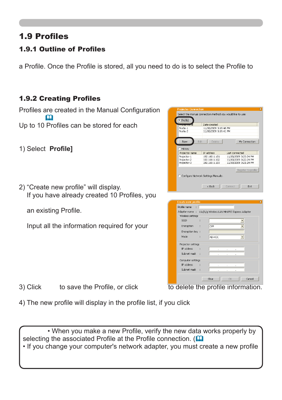 9 profiles | InFocus IN5122 User Manual | Page 35 / 89