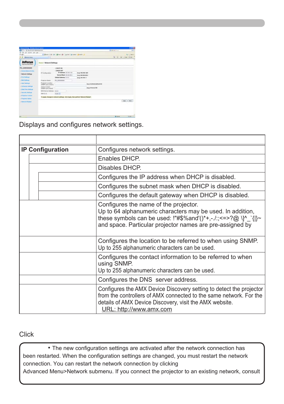 3 network settings | InFocus IN5122 User Manual | Page 51 / 89