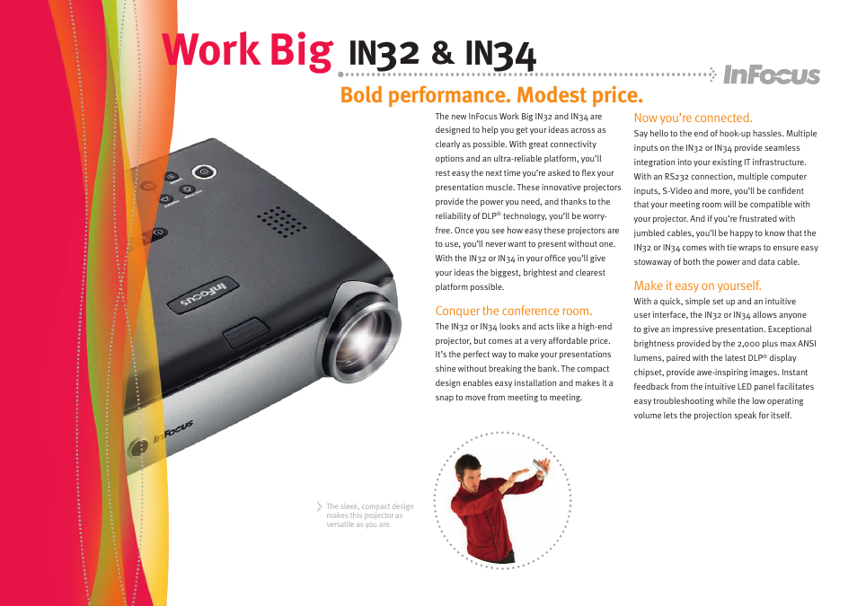 Work big | InFocus IN34 User Manual | Page 2 / 4