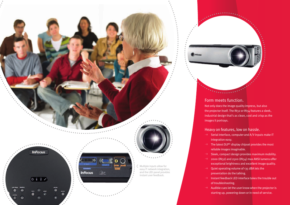 Form meets function | InFocus IN34 User Manual | Page 3 / 4