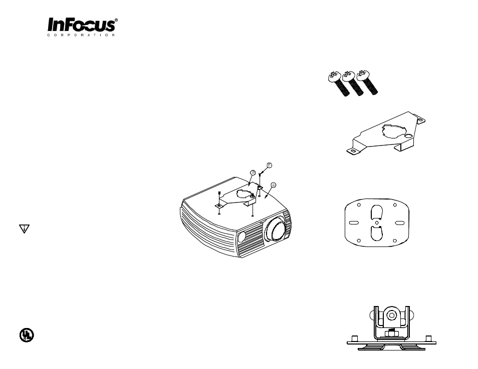 InFocus SP-CEIL-004 User Manual | 3 pages