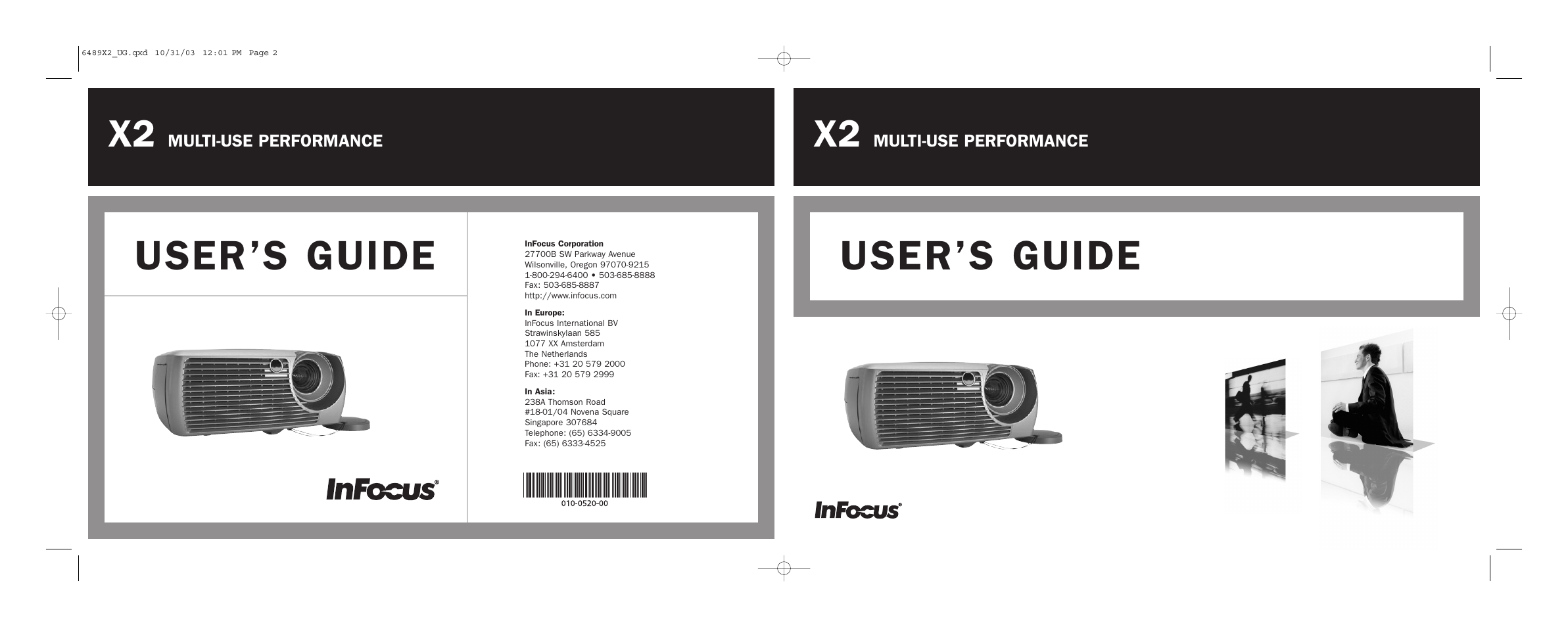 InFocus X2 User Manual | 49 pages