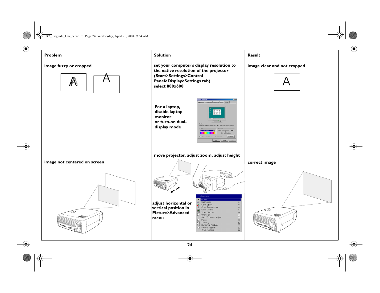 InFocus X2 User Manual | Page 24 / 49