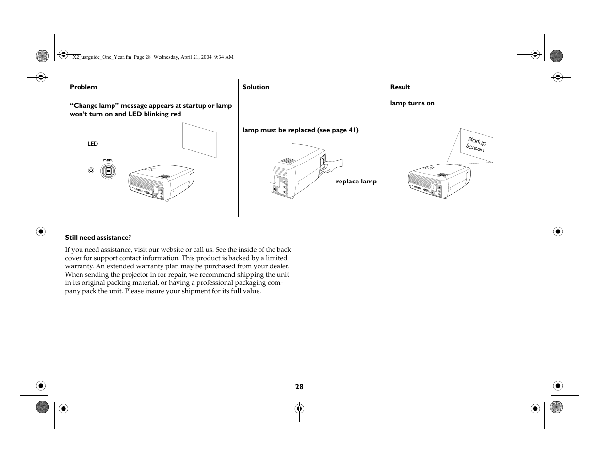 InFocus X2 User Manual | Page 28 / 49