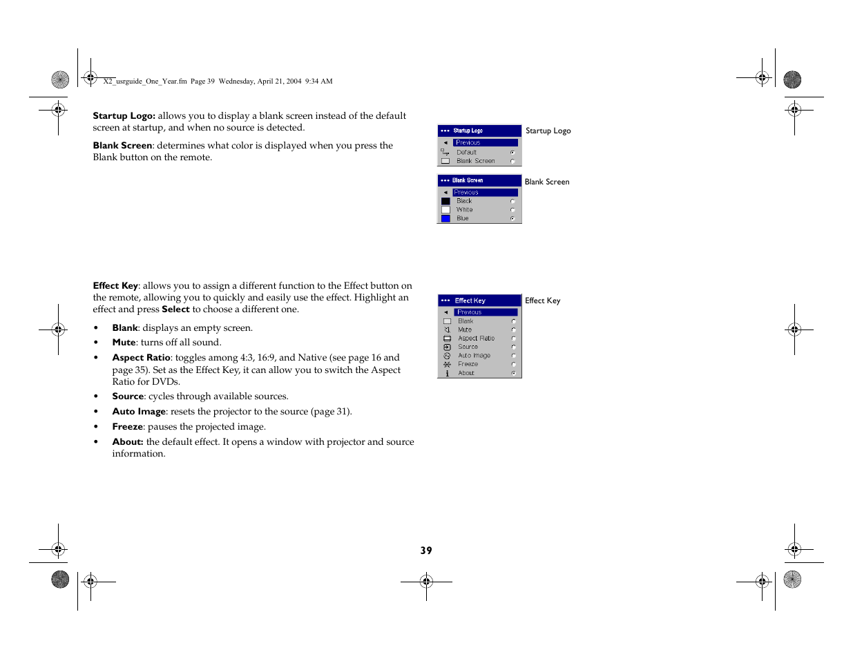 InFocus X2 User Manual | Page 39 / 49