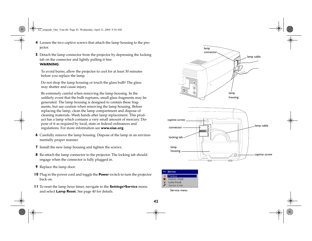 InFocus X2 User Manual | Page 42 / 49