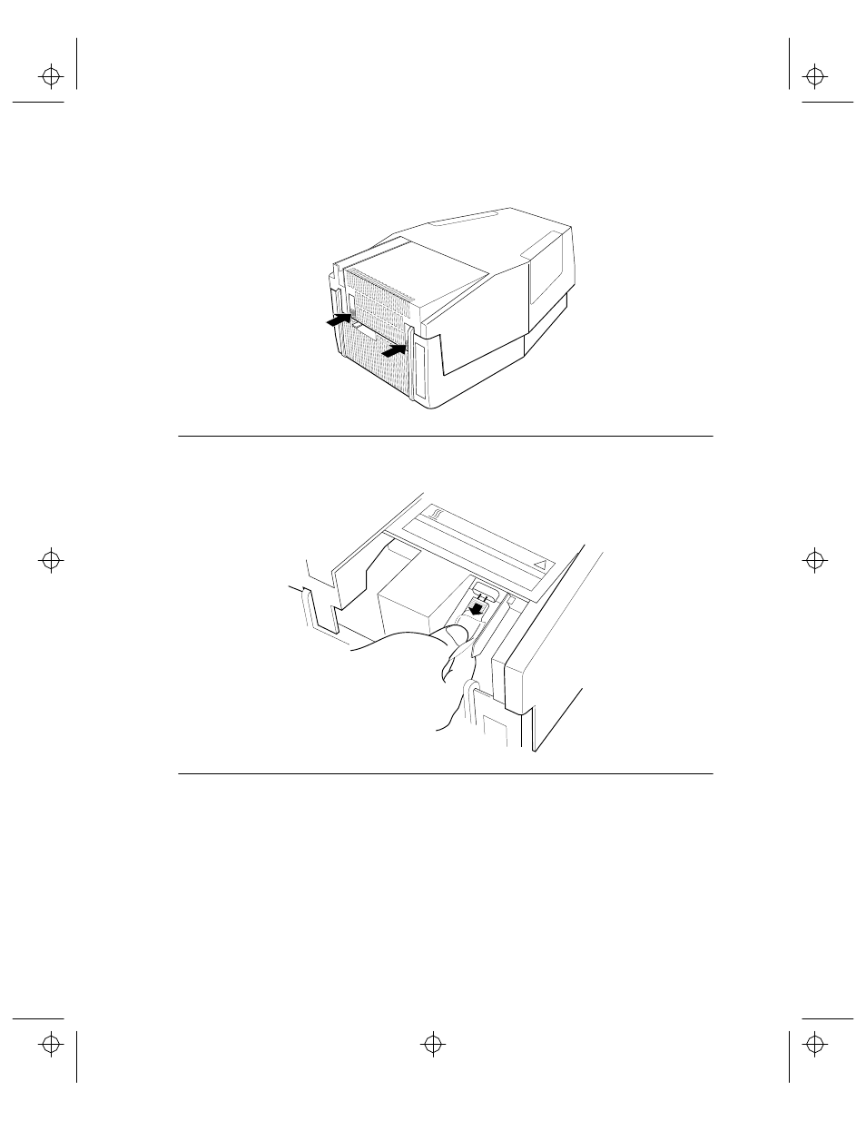 Figure 18. opening the lamp door, Figure 19. removing the lamp | InFocus 560 User Manual | Page 49 / 72