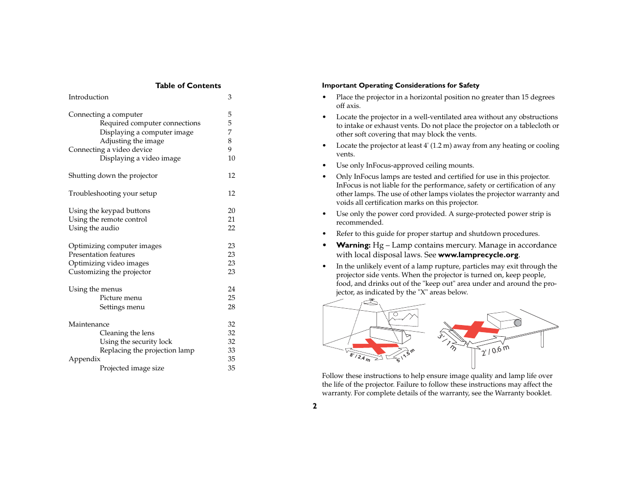 InFocus IN37 User Manual | Page 3 / 39