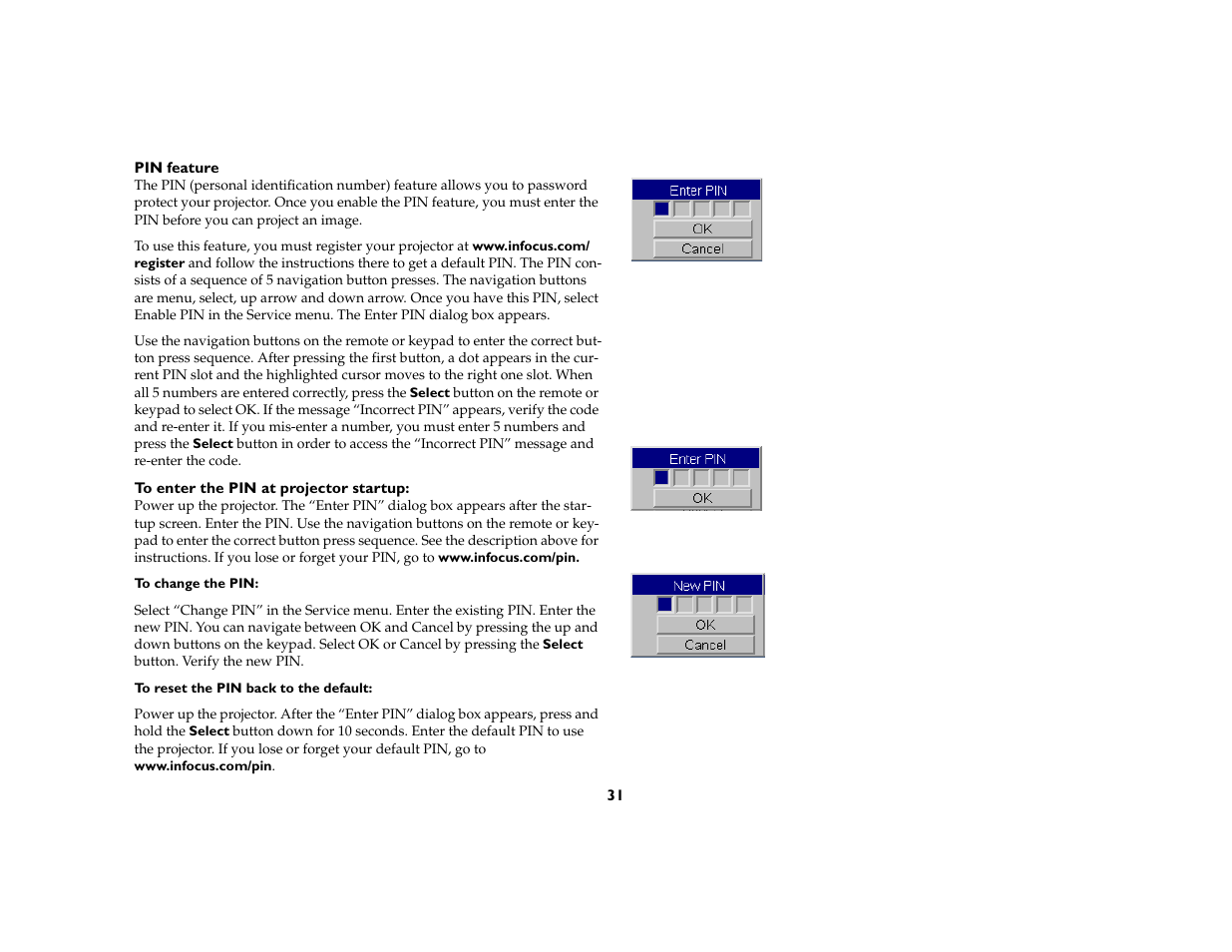 InFocus IN37 User Manual | Page 32 / 39