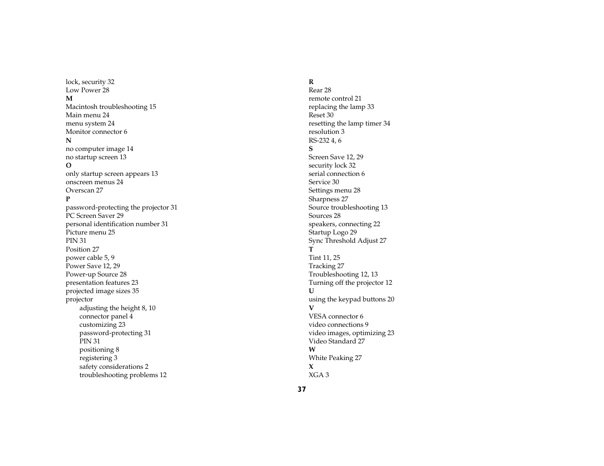 InFocus IN37 User Manual | Page 38 / 39