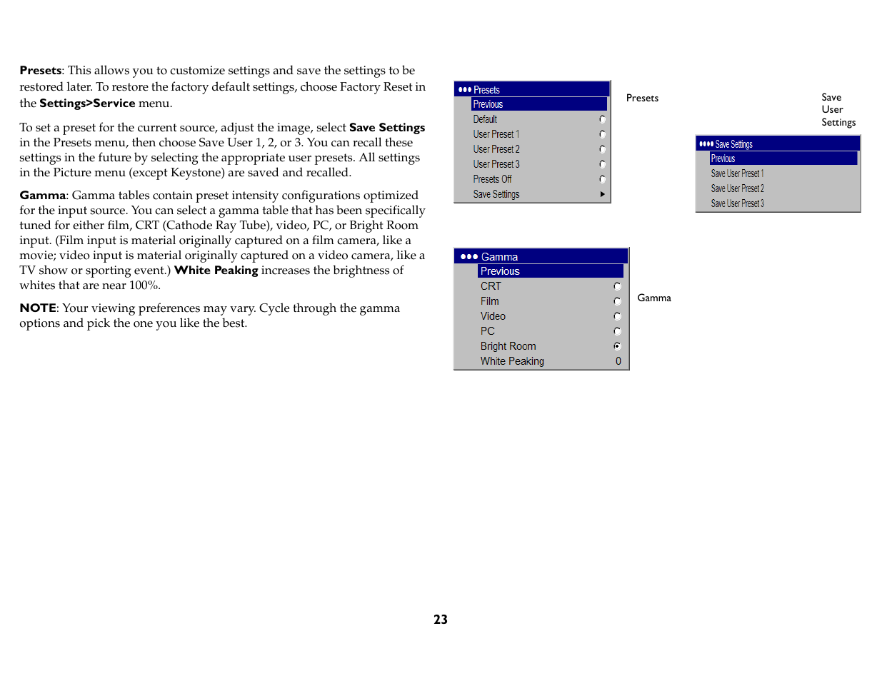 InFocus IN76 User Manual | Page 32 / 54