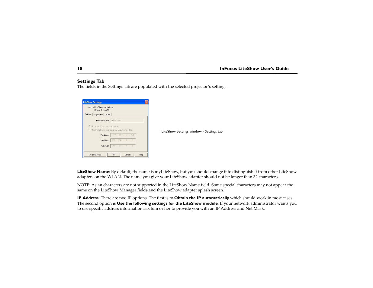 InFocus LiteShow network adapter User Manual | Page 23 / 52