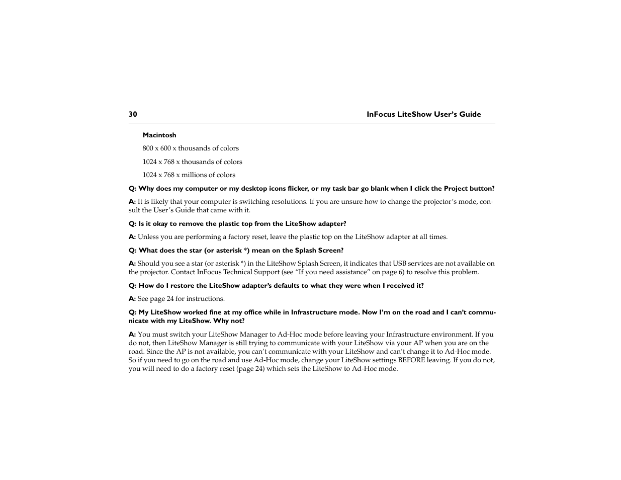 InFocus LiteShow network adapter User Manual | Page 35 / 52