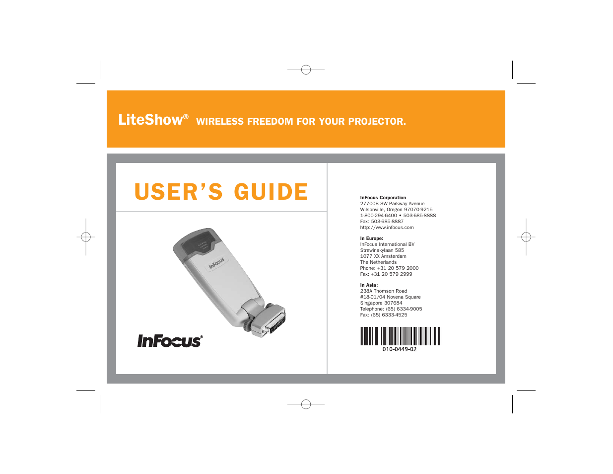 User’s guide, Liteshow | InFocus LiteShow network adapter User Manual | Page 52 / 52