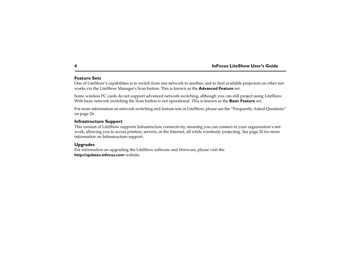 InFocus LiteShow network adapter User Manual | Page 9 / 52