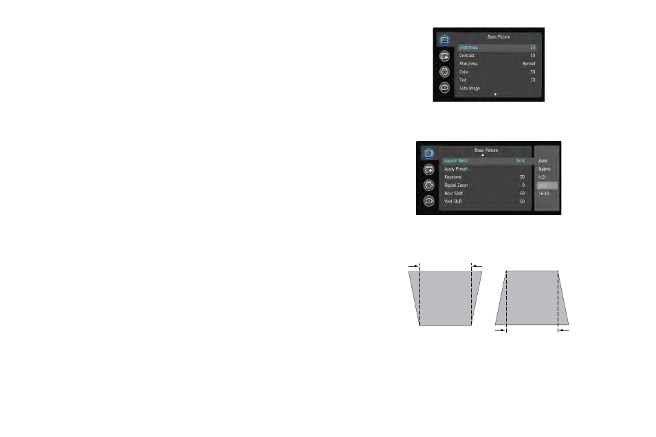 Basic picture menu | InFocus IN3116 User Manual | Page 28 / 46
