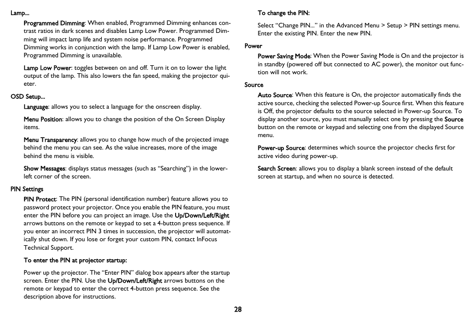 InFocus IN116 User Manual | Page 29 / 35