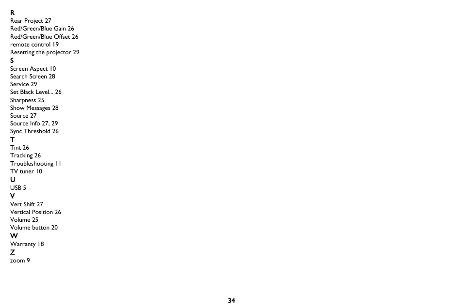 InFocus IN116 User Manual | Page 35 / 35