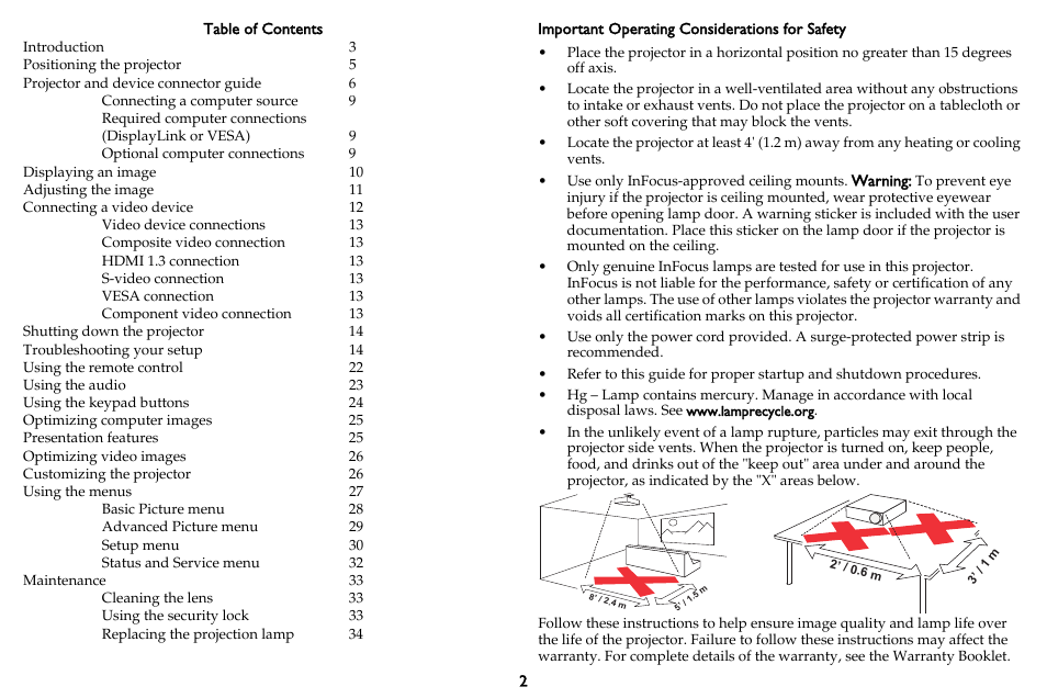 InFocus IN3102 User Manual | Page 3 / 39